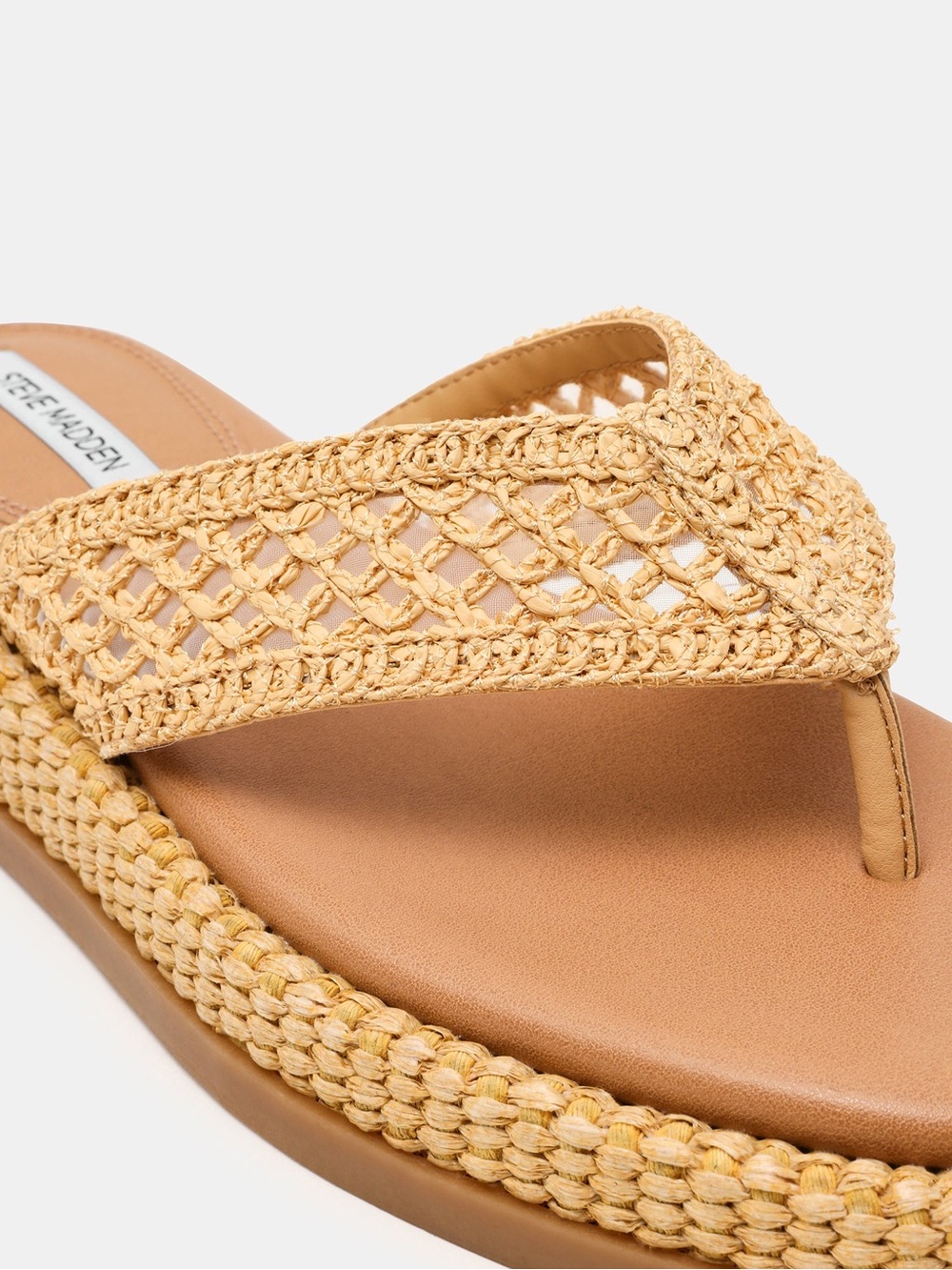 Steve Madden Bella raffia sandal size 7 - Picture 2 of 4